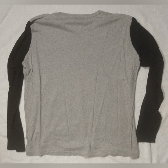 POLO Ralph Lauren Varsity Gothic P Sellout Long Sleeve Black and Grey T- Shirt - Picture 11 of 12